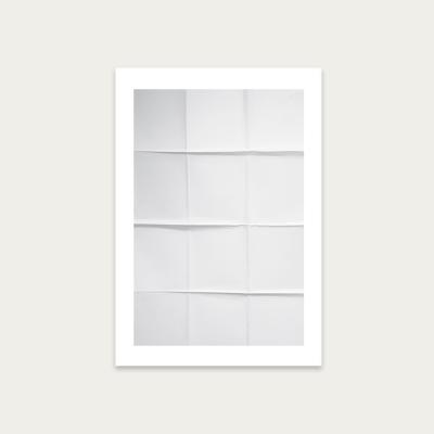 Bombinate.com Paper Grid Art Print Unframed