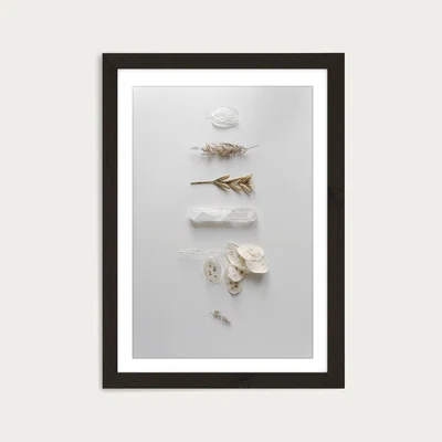Bombinate.com Stones & Branches I Art Print Black Frame