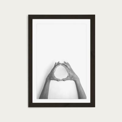 Bombinate.com Hands 1 – No Planet B – Let's Protect Our Earth Art Print Black Frame
