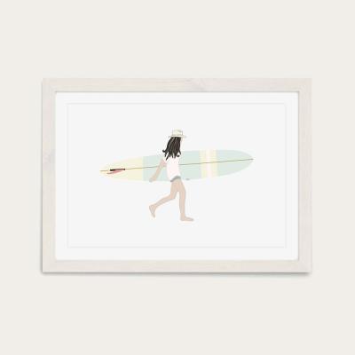Bombinate.com Summer Solstice Art Print White Frame