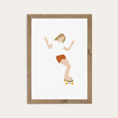 Bombinate.com Goodtimes Art Print Oak Frame