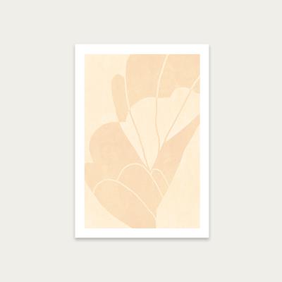 Bombinate.com Flourish No 01 - Peach Art Print Unframed