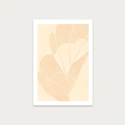 Bombinate.com Flourish No 01 - Peach Art Print Unframed