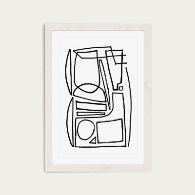Bombinate.com Stark Art Print White Frame
