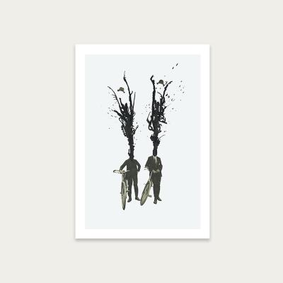 Bombinate.com Leo and Pipo Art Print Unframed