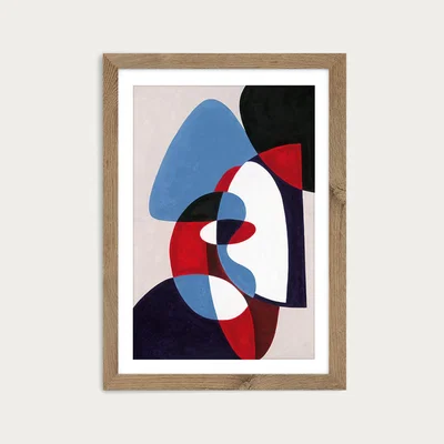 Bombinate.com Reference #5.1 Art Print Oak Frame