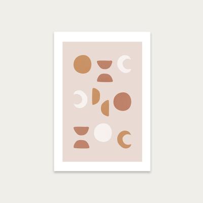 Bombinate.com Blush Moon Phases Art Print Unframed
