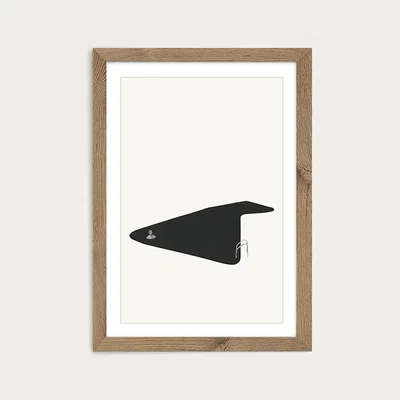 Bombinate.com Deep End Art Print Oak Frame