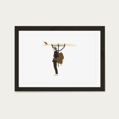 Bombinate.com Self Sufficient Art Print Black Frame