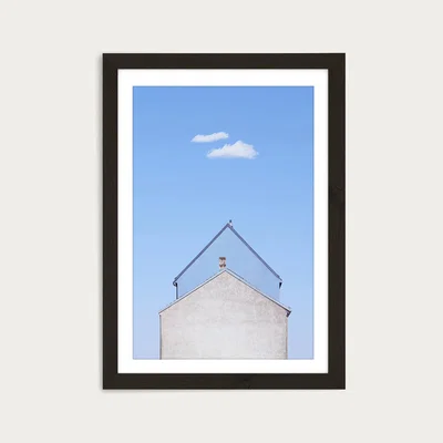 Bombinate.com Double House Art Print Black Frame
