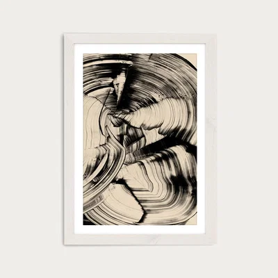 Bombinate.com Swirl Art Print White Frame