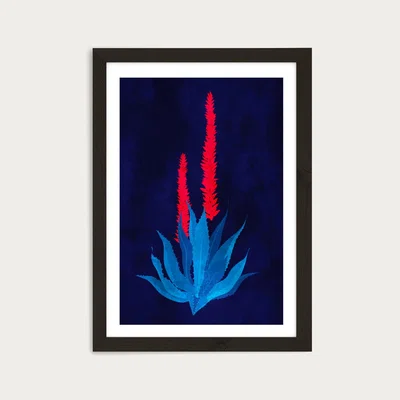 Bombinate.com Campanula Purpurea Art Print Black Frame