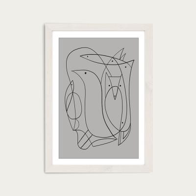 Bombinate.com Daily II Art Print White Frame