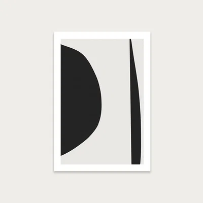 Bombinate.com Minimal Black I Art Print Unframed