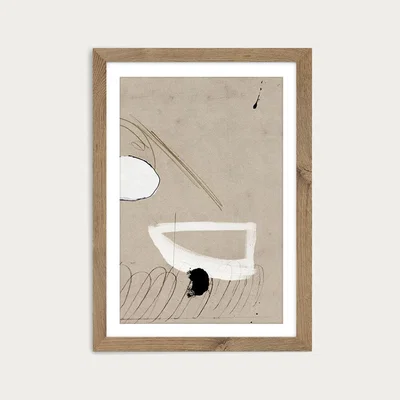 Bombinate.com Regenerate II Art Print Oak Frame