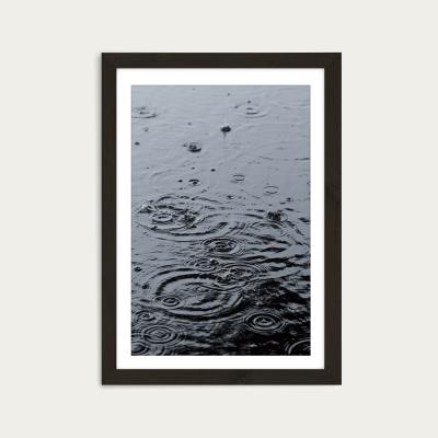 Bombinate.com Summer Rain Art Print Black Frame