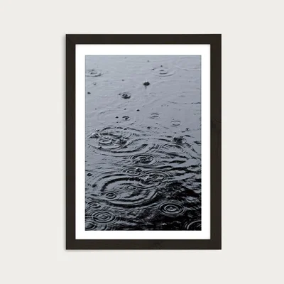 Bombinate.com Summer Rain Art Print Black Frame