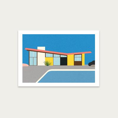Bombinate.com Krisel Butterfly Roof Art Print Unframed