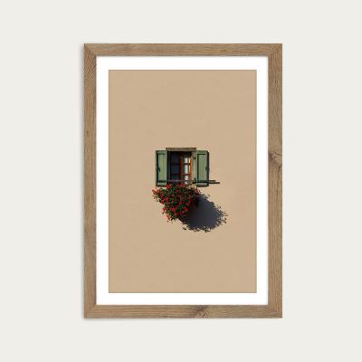 Bombinate.com Local Gardener Art Print Oak Frame