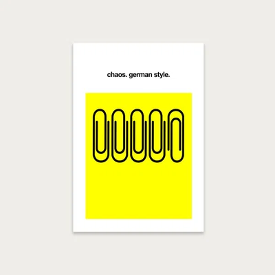 Bombinate.com German Chaos Art Print Unframed