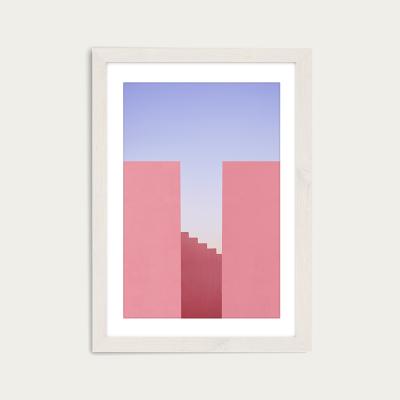 Bombinate.com Walking On Sunset Art Print White Frame