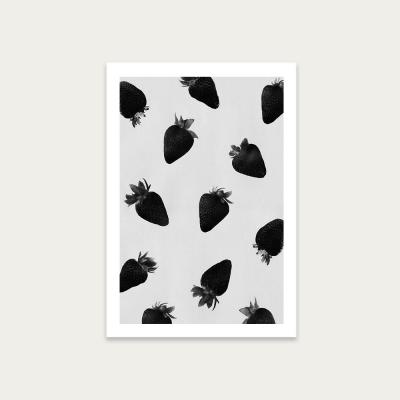 Bombinate.com Black Strawberries Art Print Unframed