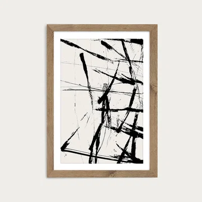 Bombinate.com Neven Art Print Oak Frame