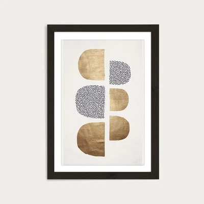 Bombinate.com Geometric Abstracta Art Print Black Frame