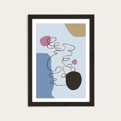 Bombinate.com Floating Minds No.2 Art Print Black Frame