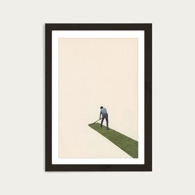 Bombinate.com Gardener Art Print Black Frame