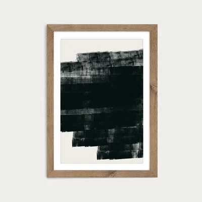 Bombinate.com Malte Art Print Oak Frame