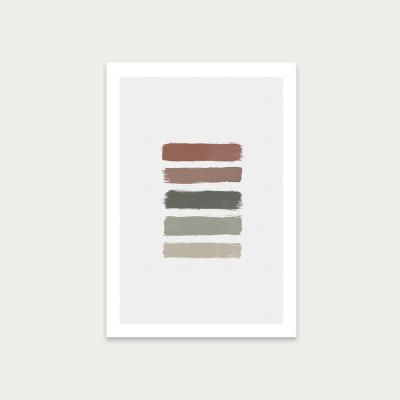 Bombinate.com Ombre Earth Tones Art Print Unframed