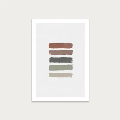 Bombinate.com Ombre Earth Tones Art Print Unframed