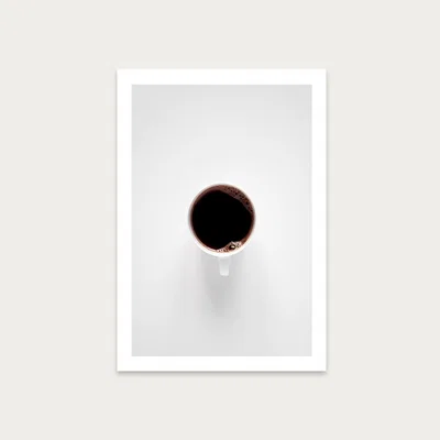 Bombinate.com Black Coffee Loves White Minimalism Art Print Unframed