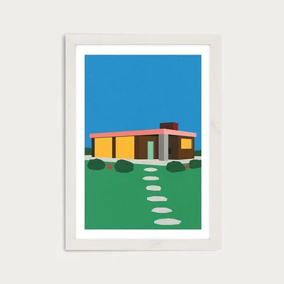 Bombinate.com The Elster House Art Print White Frame