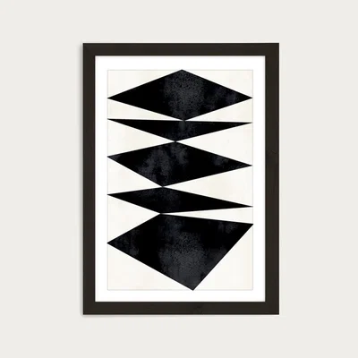 Bombinate.com Abstracta No 7 Art Print Black Frame