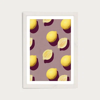 Bombinate.com Fruit No. 19 Art Print White Frame