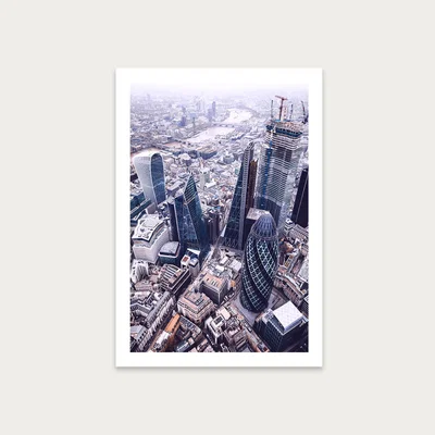 Bombinate.com London Drone Art Print Unframed