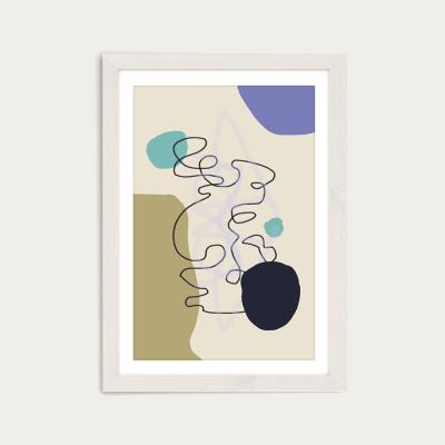 Bombinate.com Floating Minds No.1 Art Print White Frame