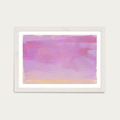 Bombinate.com Minimal Abstract Lilac Colorfield 01 Art Print White Frame