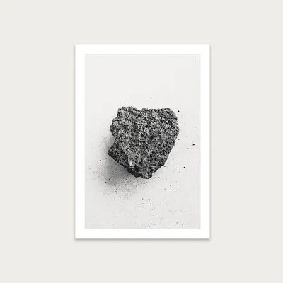 Bombinate.com Volcanic Grey Art Print Unframed