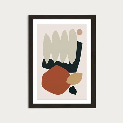 Bombinate.com Collage Earth II Art Print Black Frame