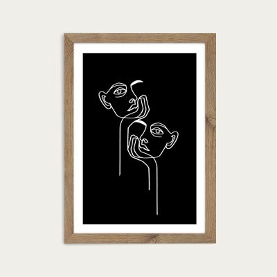 Bombinate.com Boredom BW Art Print Oak Frame