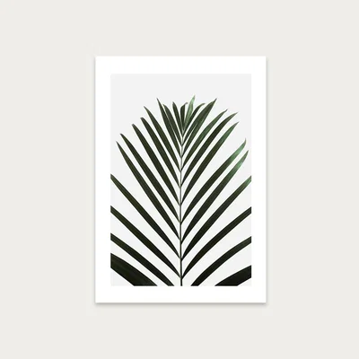 Bombinate.com Lush Tropical Palms-Black and White Editions Art Print Unframed