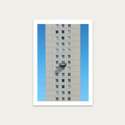 Bombinate.com Tower Shadow Balcony Art Print Unframed