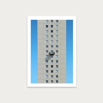 Bombinate.com Tower Shadow Balcony Art Print Unframed
