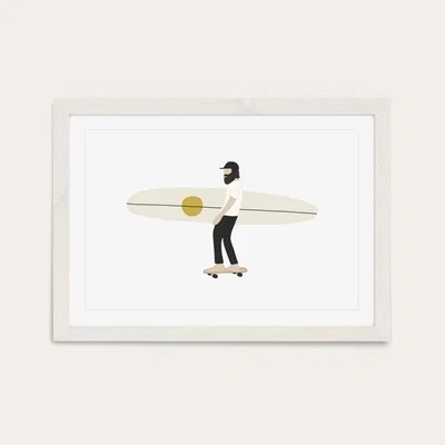 Bombinate.com Keen Art Print White Frame