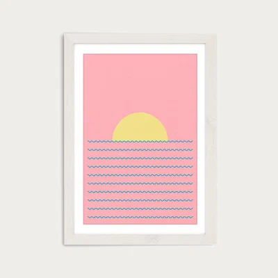 Bombinate.com Every Day The Sun Rises Art Print White Frame
