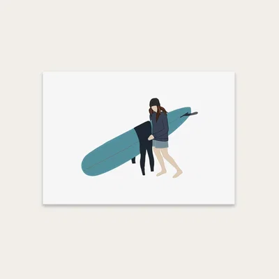 Bombinate.com Gower Girl Art Print Unframed