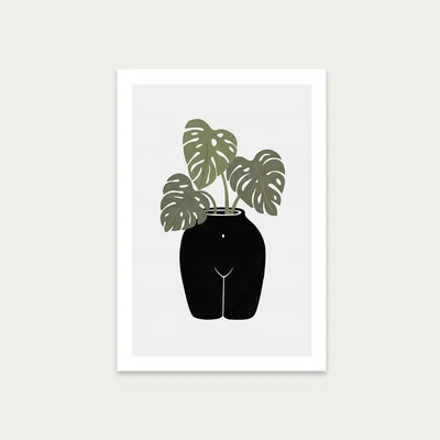 Bombinate.com Body Tanical Vase Art Print Unframed
